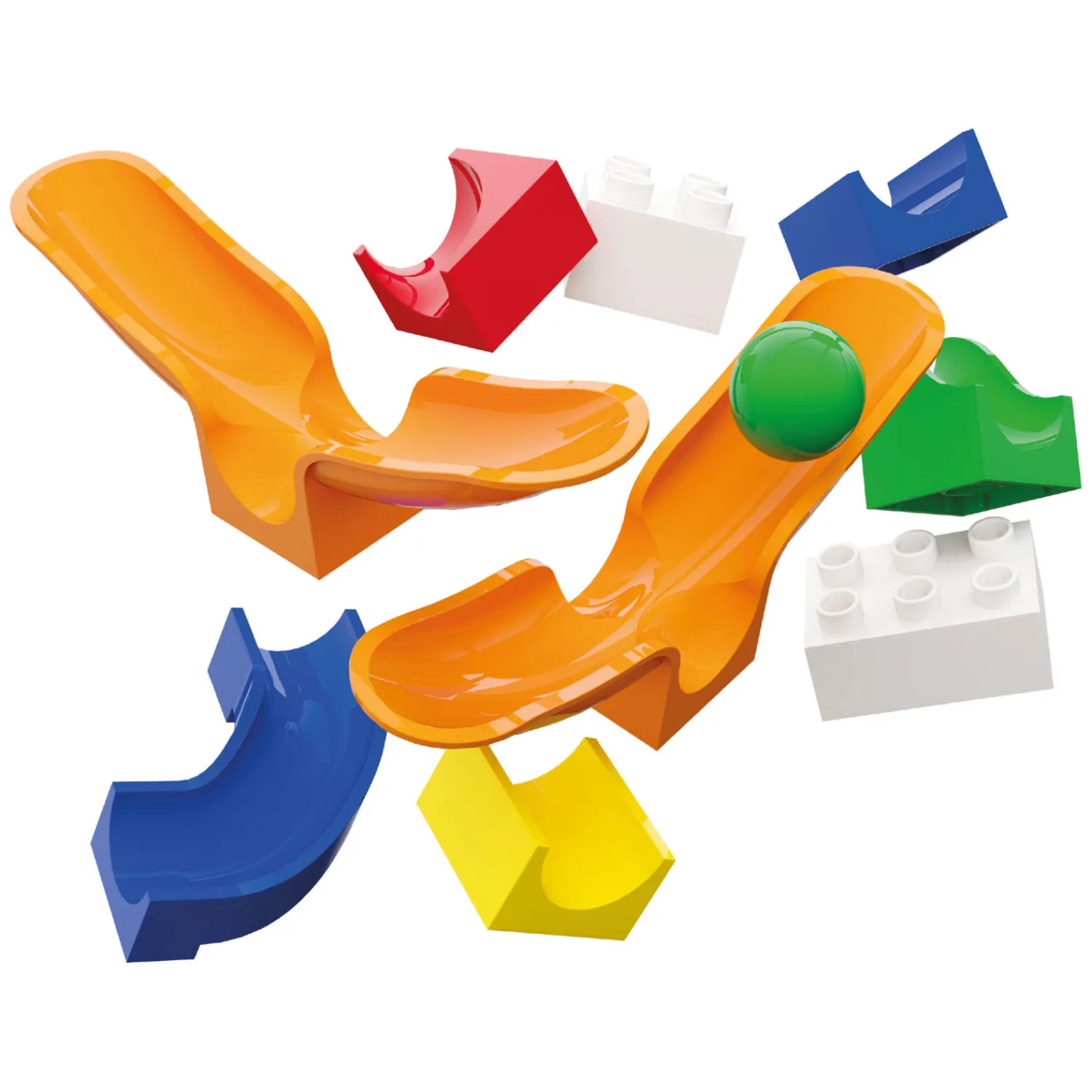 Hubelino Knikkerbaan Uitbreidingsset Swing - 46dlg. Outlet