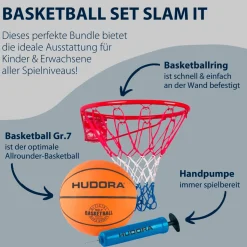 HUDORA Basketbal Set Slam It, 3dlg. Outlet