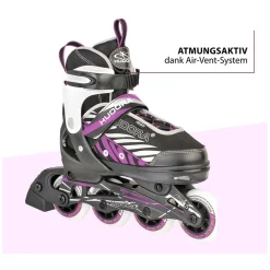 Kinder Skeelers Mia Paars, Maat 33-36-Hudora Discount