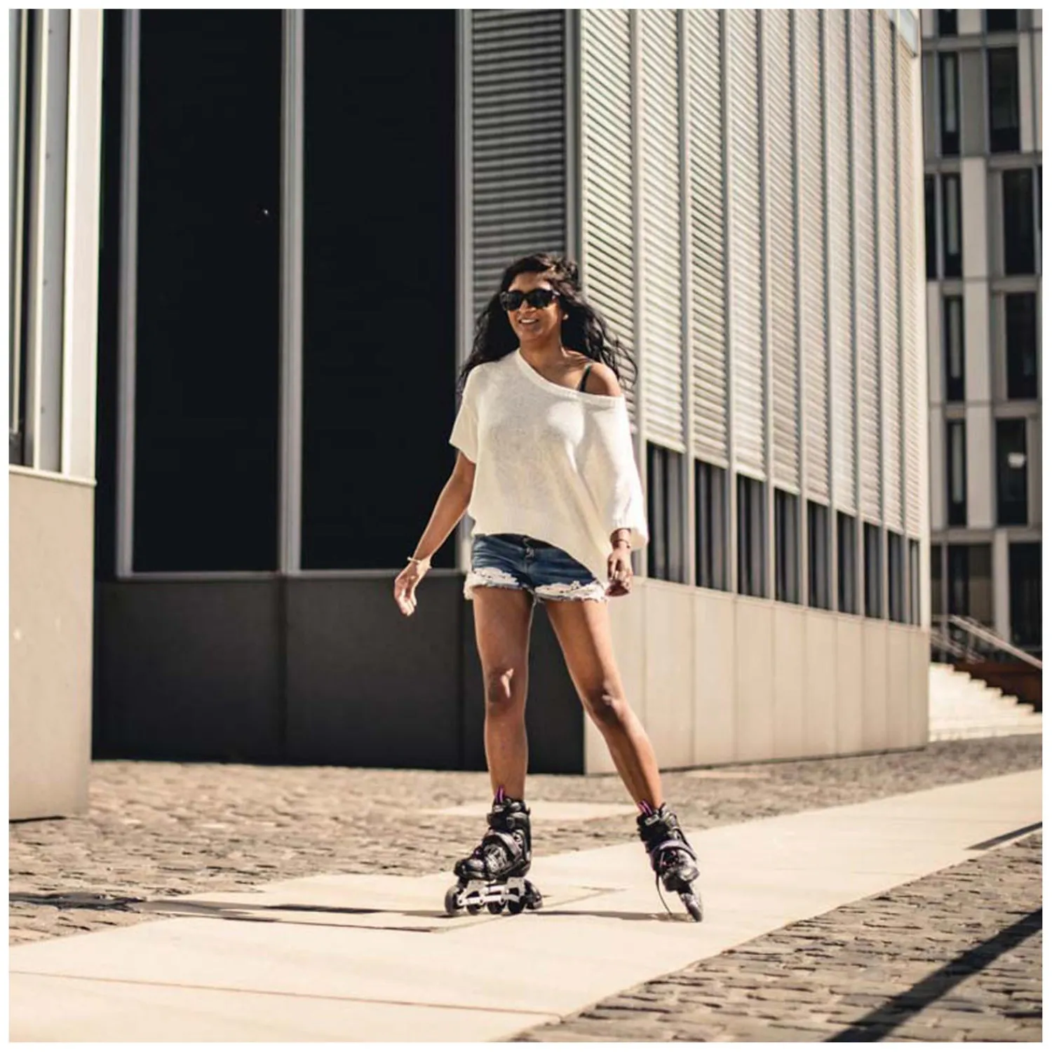 Kinder Skeelers Mia Paars, Maat 33-36-Hudora Discount