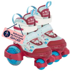 Rolschaatsen My First Quad LED Eenhoorn, Maat 26-29><noscript><img width=
