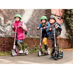 Scooter Big Wheel Step RX205 - Zwart/Rood-Hudora Hot