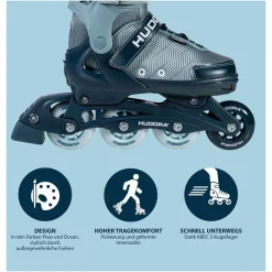 Skeelers Leon 2.0 Ocean Blauw, Maat 33-36><noscript><img width=