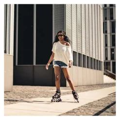 Hudora Skeelers Mia Zwart/Paars, maat 37-40