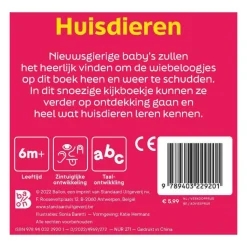 Huisdieren - Kartonboek met Wiebeloogjes>Standaard Uitgeverij Discount