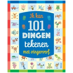 Deltas Ik Kan 101 Dingen Tekenen met Vingerverf Hobbyboek