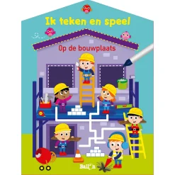 Ik teken en speel - Op de bouwplaats (wipe & clean)-Standaard Uitgeverij Sale