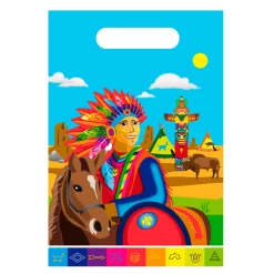 Folat BV Indianen Uitdeelzakjes, 8st. New