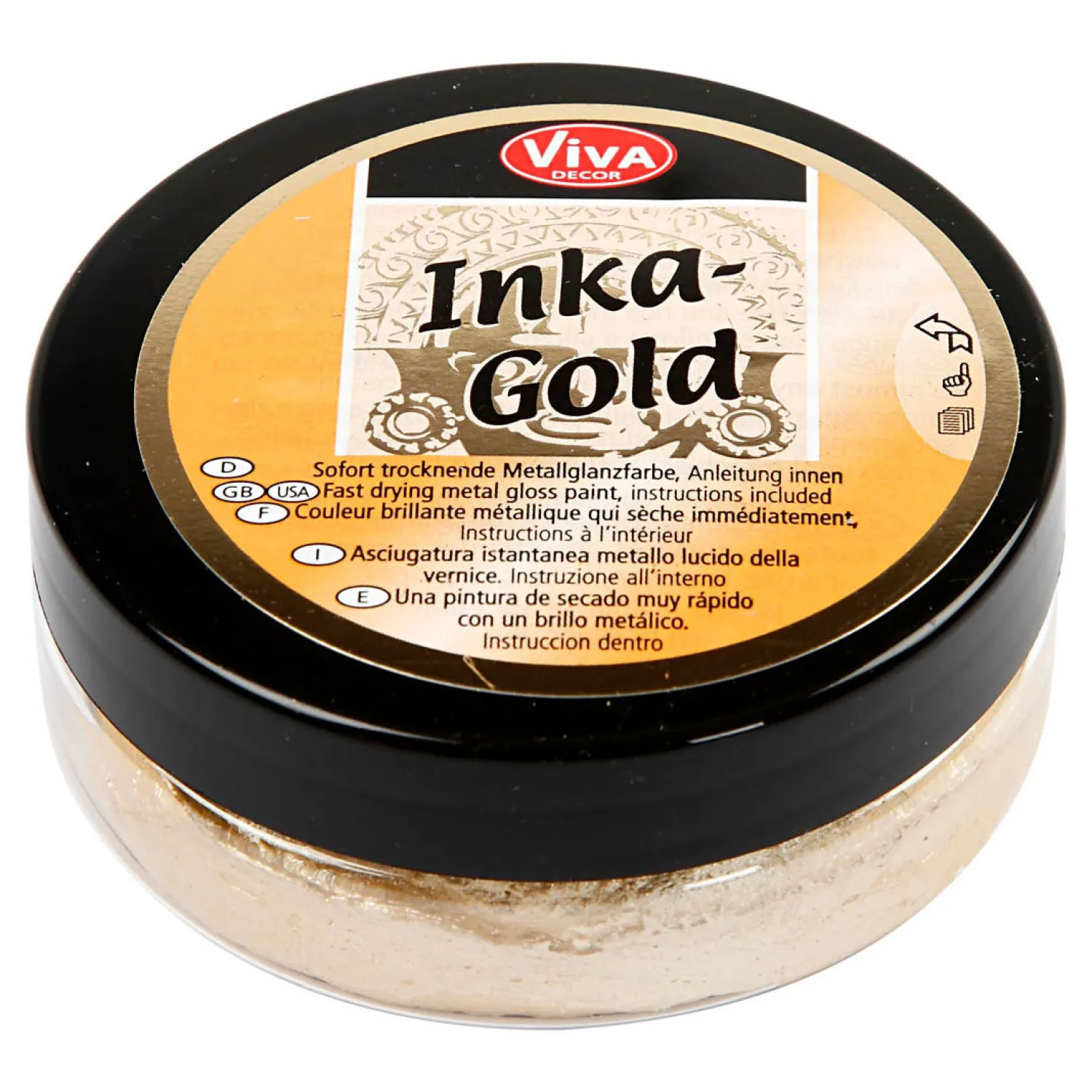 Creativ Company Inka-Gold Glanswax - Goud, 50ml Clearance