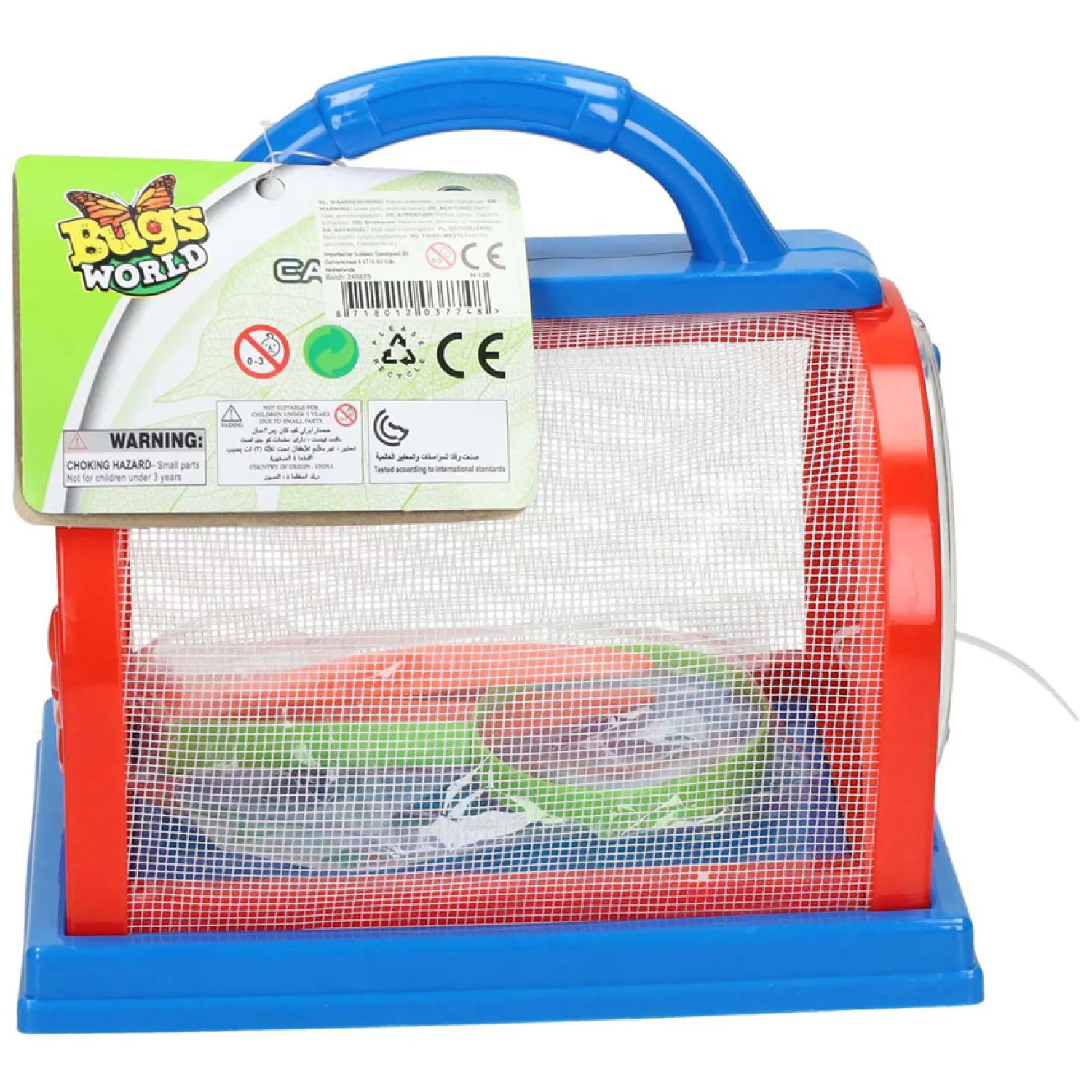 Insecten Observatiekast Rood/Blauw, 3dlg. Discount