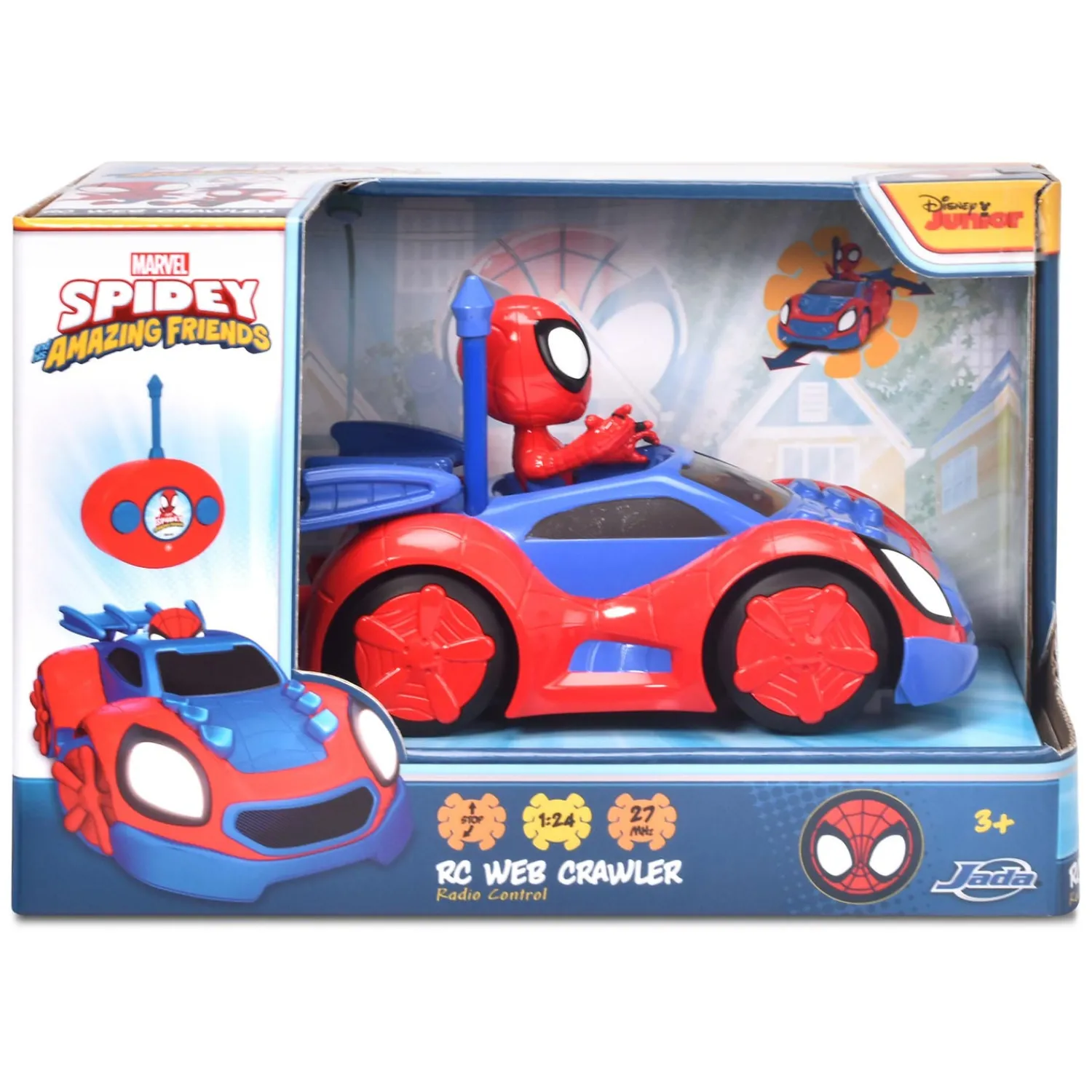 Jada RC Spidey Web Crawler Bestuurbare Auto-Jada Toys Clearance