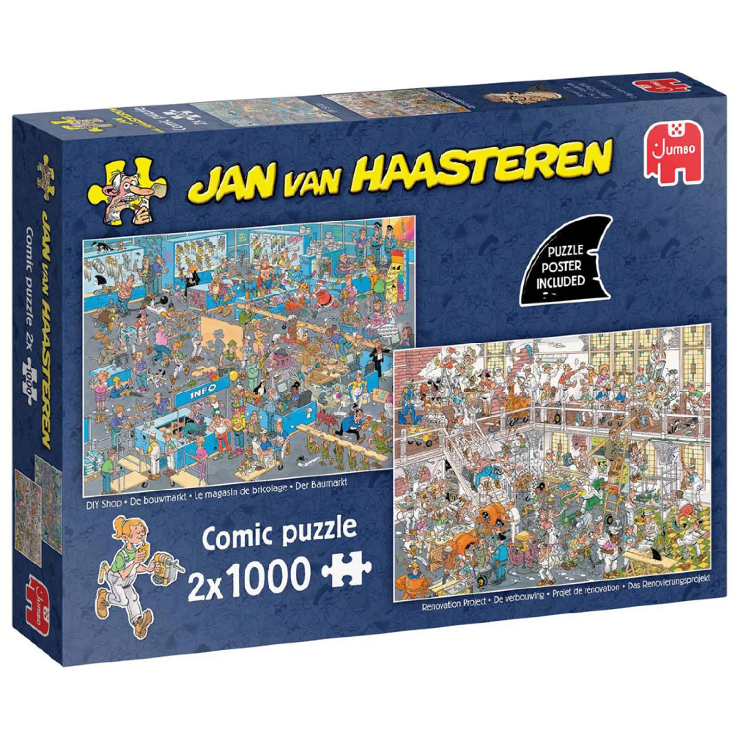 Jan van Haasteren Legpuzzel - De Bouwmarkt en de Verbouwing, 2x1000st. Best