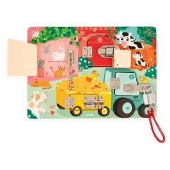 - Activiteitenbord met Sloten en Grendels De Boerderij-Janod