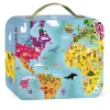 Janod - Wereldpuzzel Rond, 208st. New