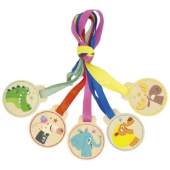 Applepop - Houten Medailles - 5dlg.>Janod Online