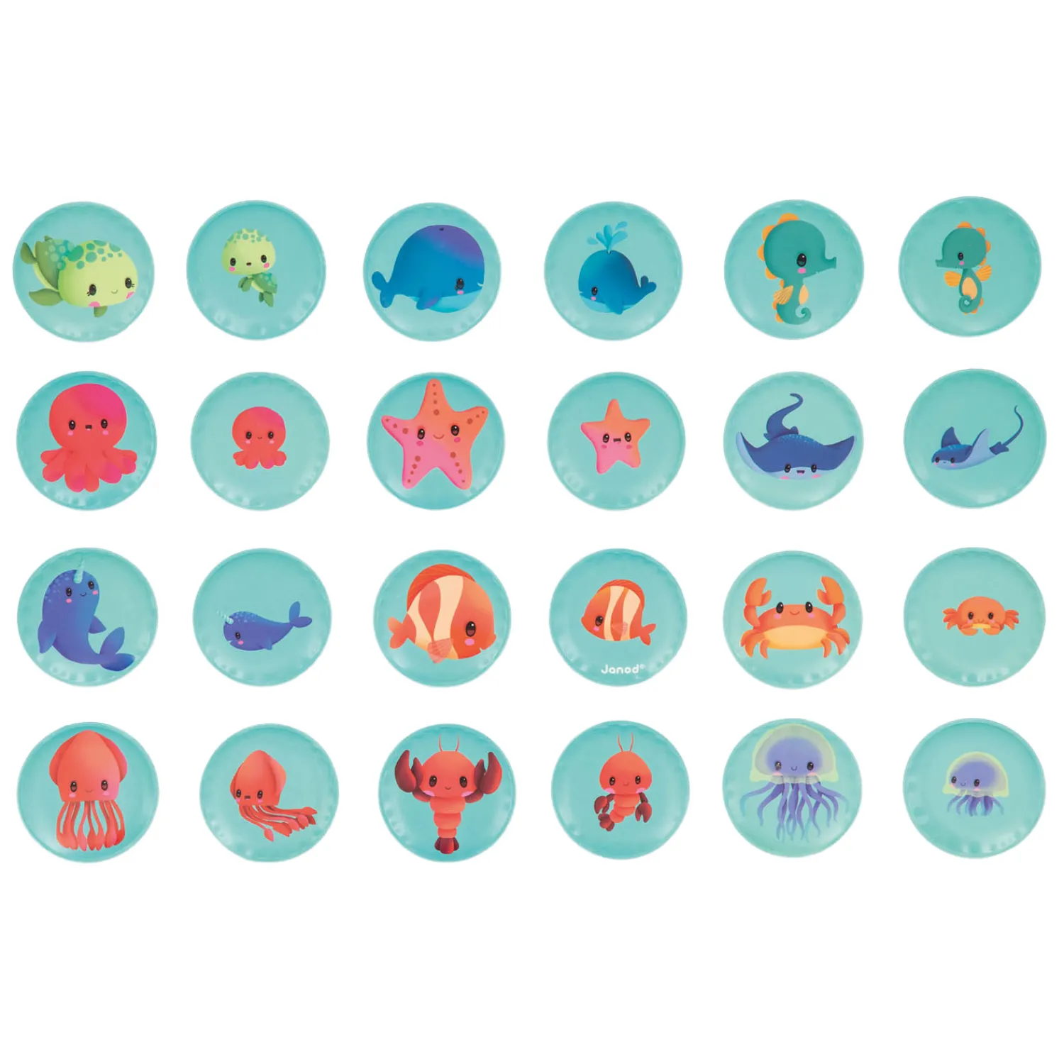 Badspeelgoed - Memo De Baby dieren>Janod Sale