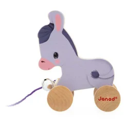 Boerderij - Houten Trekfiguur Ezel><noscript><img width=