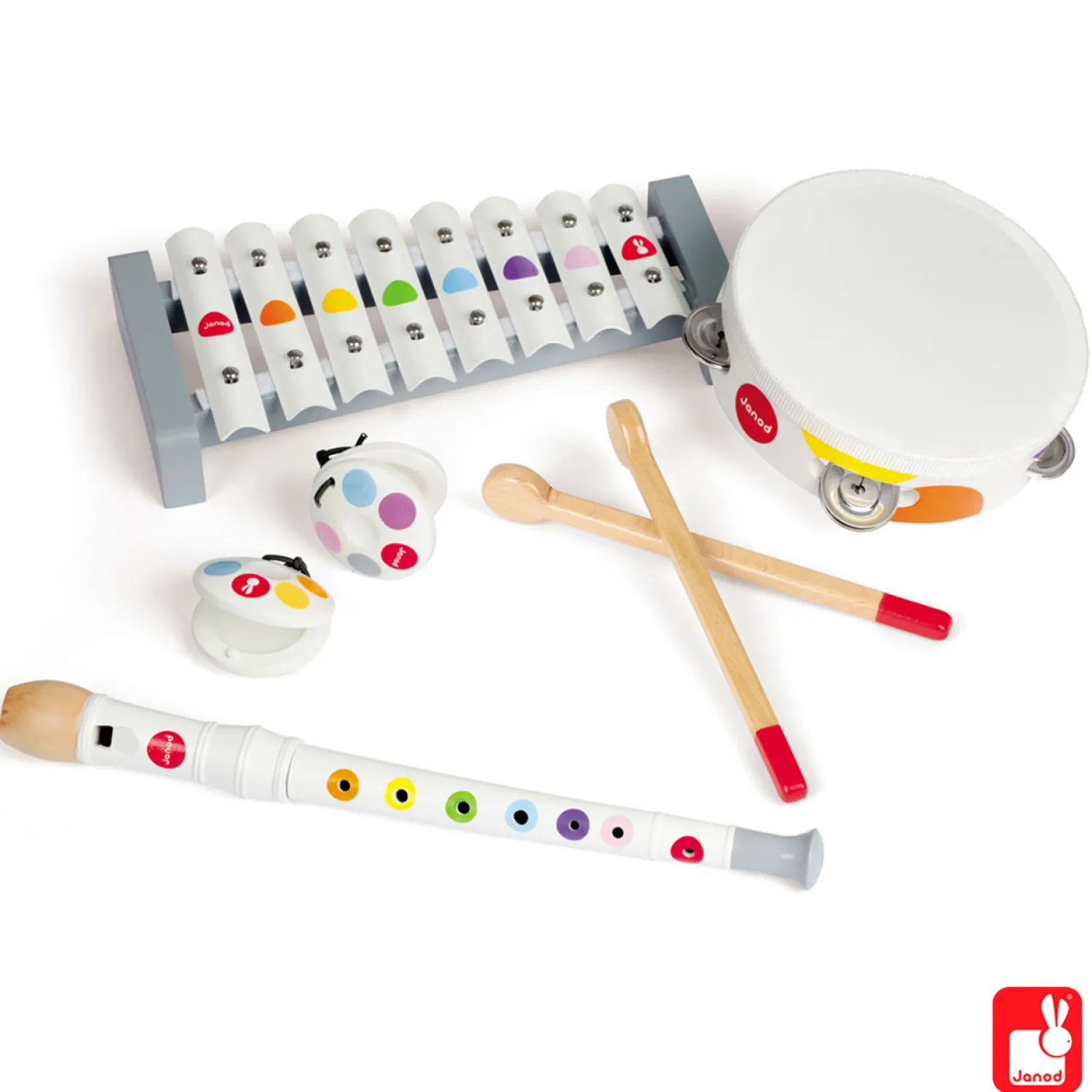 Confetti Muziekinstrumenten, set van 4-Janod Clearance