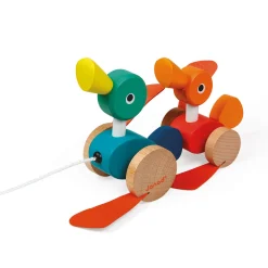 Eendenfamilie - Trekfiguur-Janod New