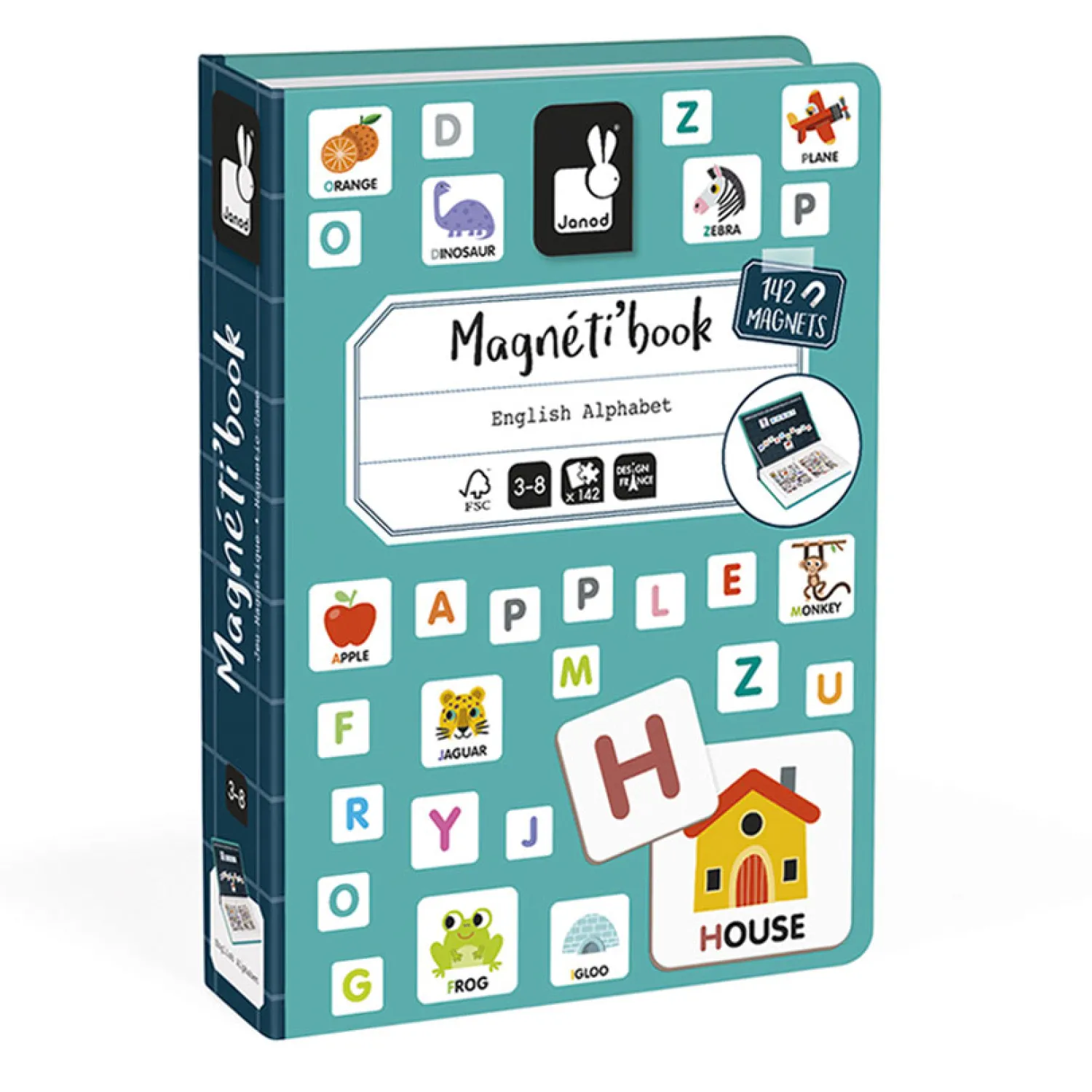 Janod Magnetibook - Alfabet Engelstalig Best