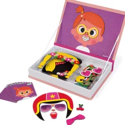 Janod Magnetibook - Gekke Gezichten Meisjes Discount