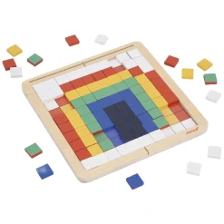 Pedagogie - Houten Mozaiek Symetrie en Codetaal - 210dlg.><noscript><img width=