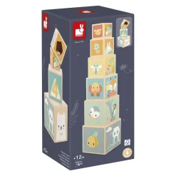 Pure - Houten Blokkentoren - 6dlg.-Janod Best