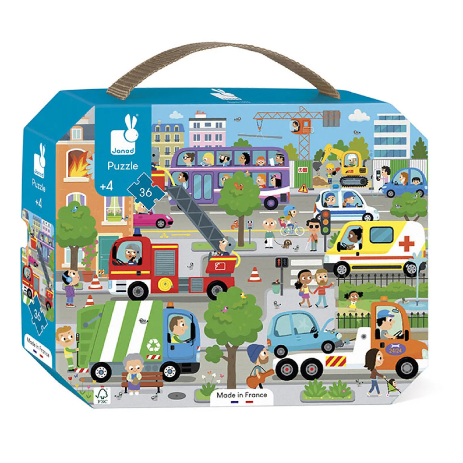 Puzzel - De Stad, 36st.>Janod Online