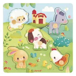 Puzzel - Houten Voelpuzzel boerderij>Janod Clearance