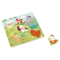 Puzzel - Houten Voelpuzzel boerderij>Janod Clearance