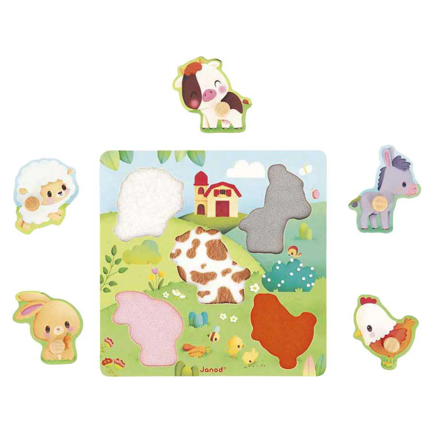 Puzzel - Houten Voelpuzzel boerderij>Janod Clearance