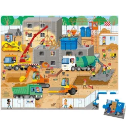 Puzzel - Op de Bouwplaats, 36st.>Janod Outlet