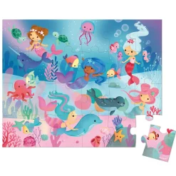 Puzzel - Zeemeerminnen, 24st.>Janod New