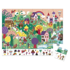 Puzzel - Zoekpuzzel Sprookjes, 24st.>Janod Discount