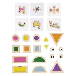 Janod Sensori - Houten Doorschijnende Blokkenset - 24dlg. New