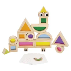 Janod Sensori - Houten Doorschijnende Blokkenset - 24dlg. New