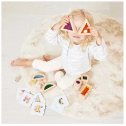 Janod Sensori - Houten Doorschijnende Blokkenset - 24dlg. New