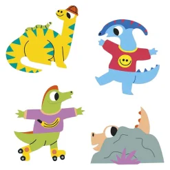 Janod Stickers - 100 Stickers Dino Discount
