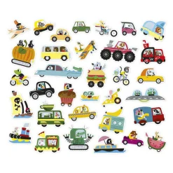 Stickers - Stickervel met 200 Stickers Voertuigen><noscript><img width=