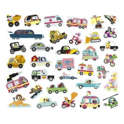 Stickers - Stickervel met 200 Stickers Voertuigen><noscript><img width=