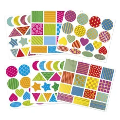 Stickers - Stickervel met 150 Stickers Geometrische Vormen-Janod