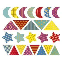Stickers - Stickervel met 150 Stickers Geometrische Vormen-Janod