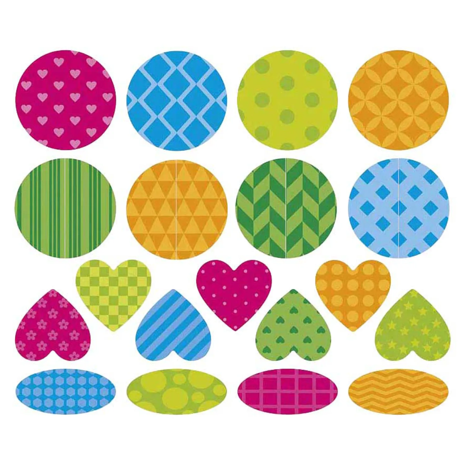 Stickers - Stickervel met 150 Stickers Geometrische Vormen-Janod