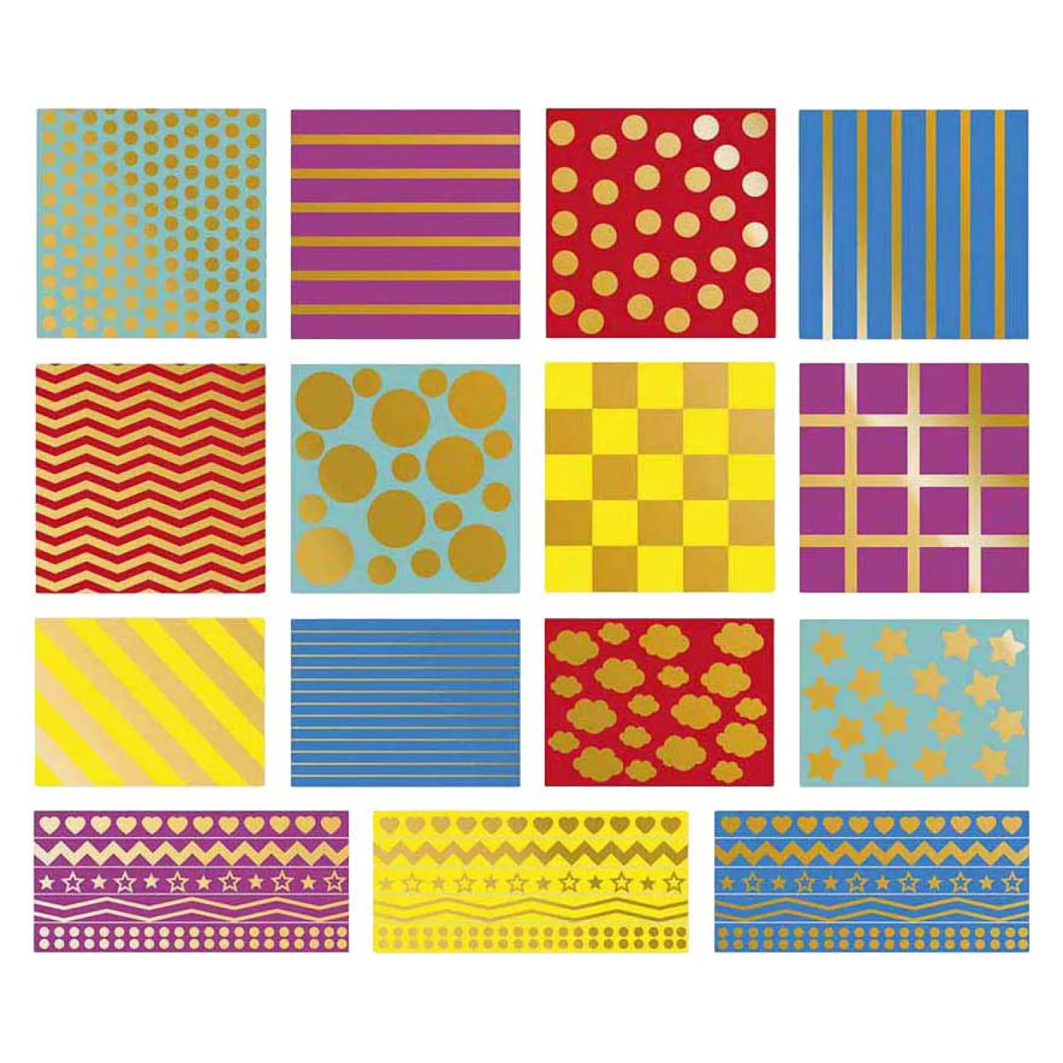 Stickers - Stickervel met 150 Stickers Geometrische Vormen-Janod