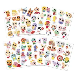 Janod Stickers - Stickervel met 100 Stickers Baby Dieren Discount