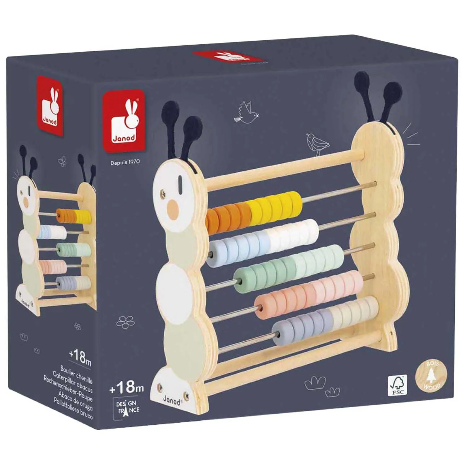 Sweet Cocoon - Houten Telraam de Rups-Janod Sale