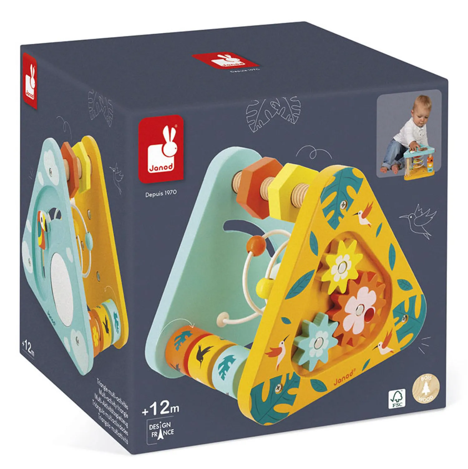 Janod Tropik - Multi-activiteiten Driehoek Spiraal Clearance