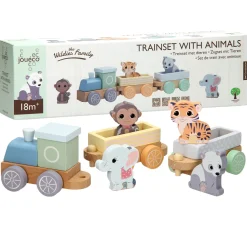 Houten Trein Wilde Dieren-Joueco Sale