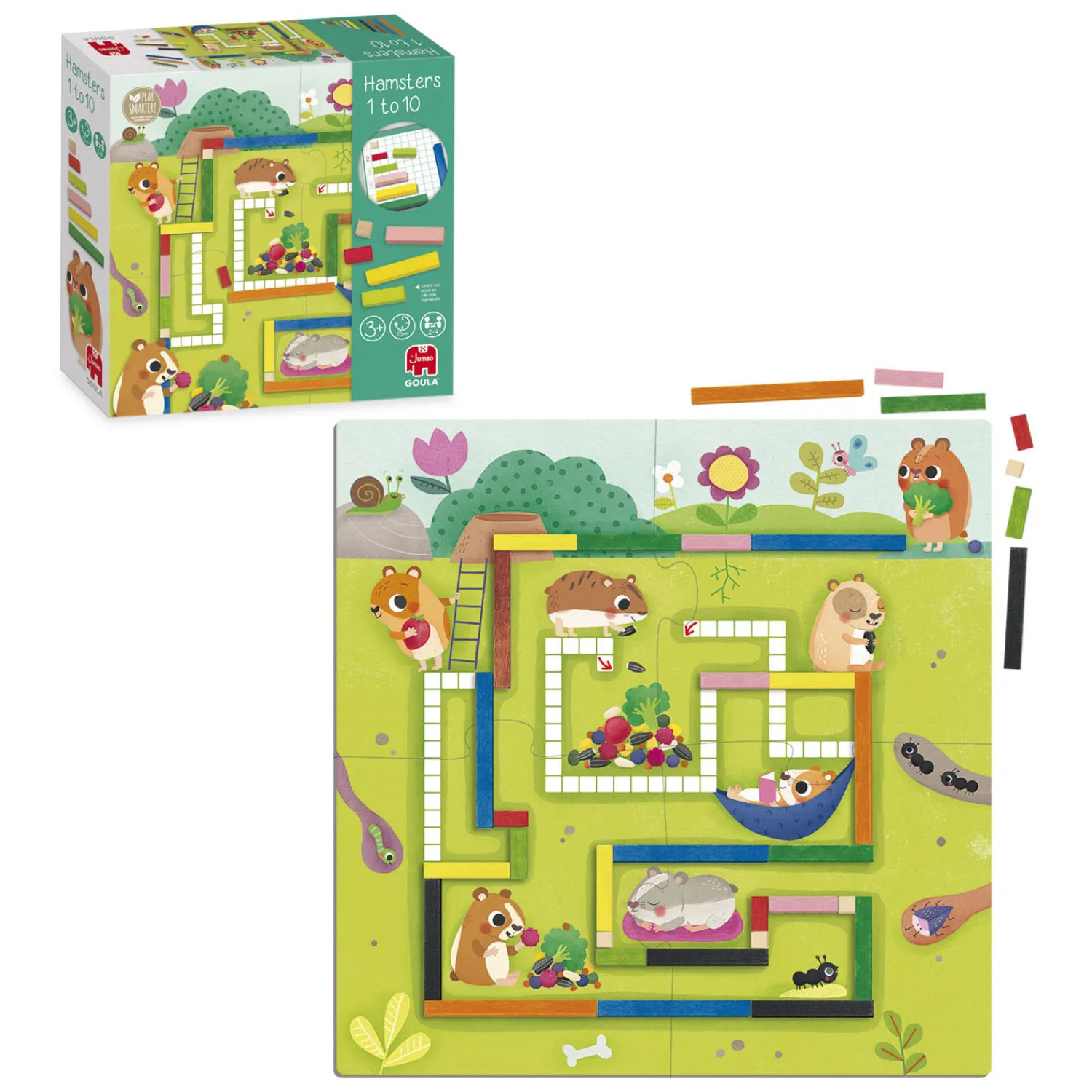 Jumbo Goula Hamsters 1 tot 10 Educatief Rekenspel Clearance