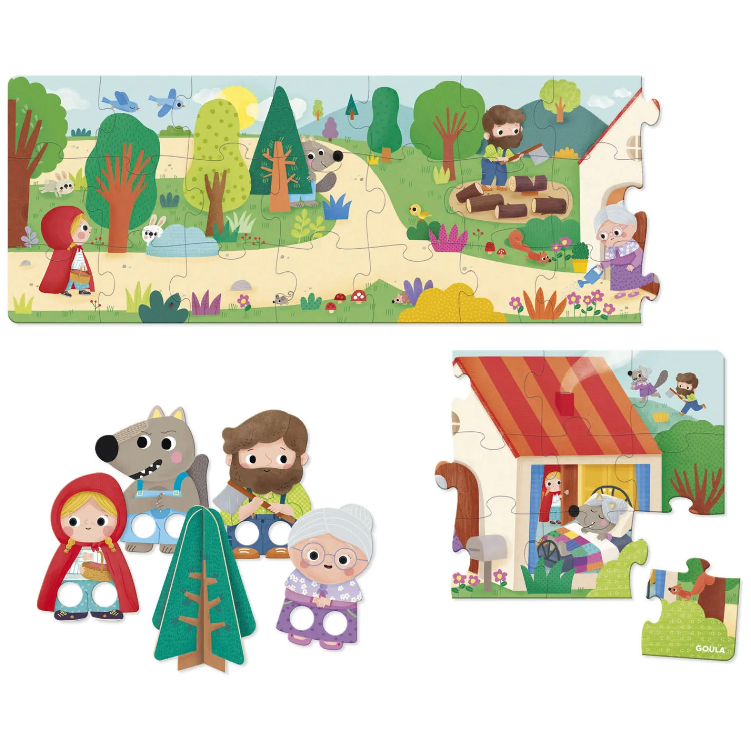 Jumbo Goula Legpuzzel XXL Roodkapje, 30st. Sale